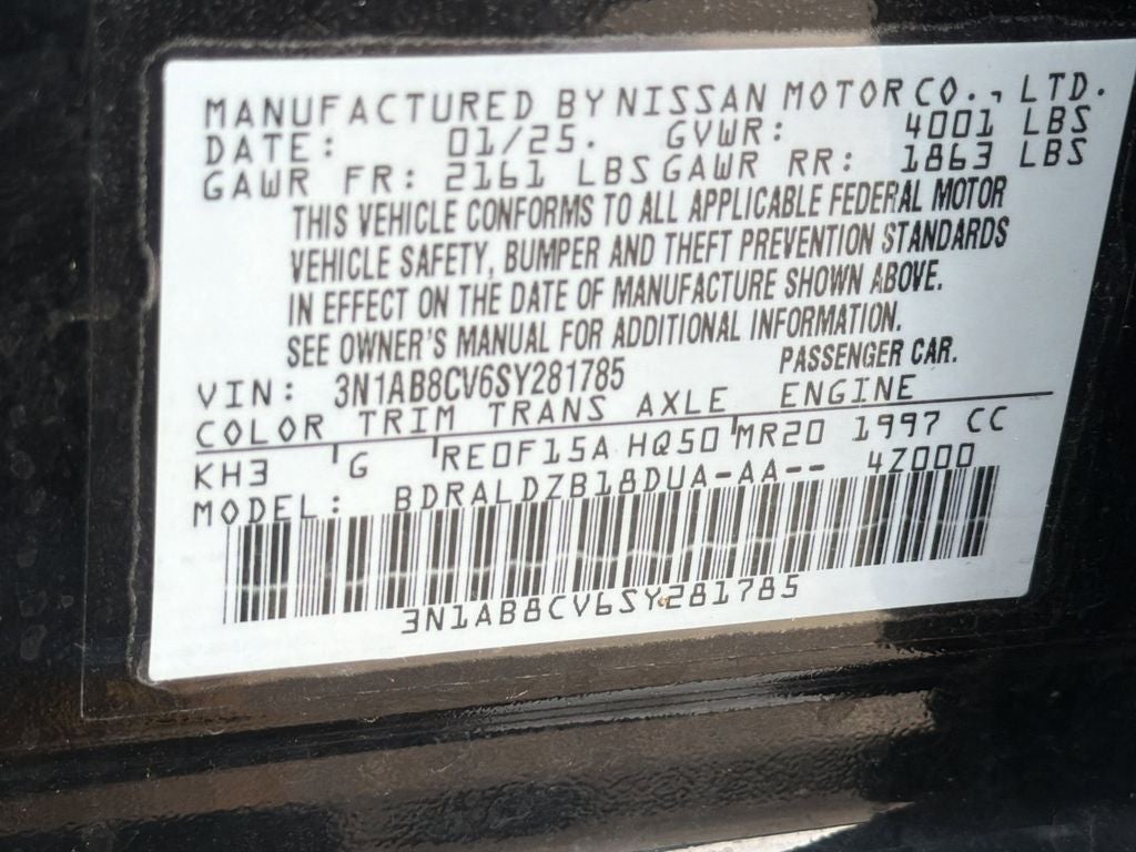 2025 Nissan Sentra SV