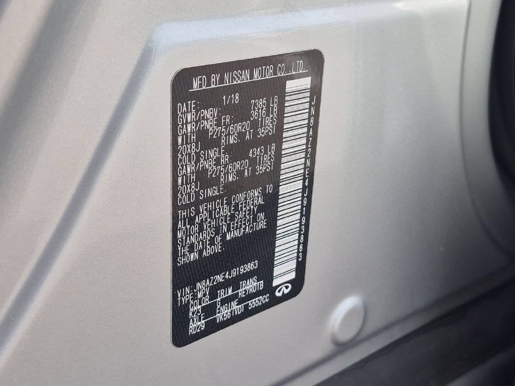 2018 INFINITI QX80 Base