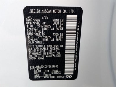 2026 INFINITI QX80 AUTOGRAPH