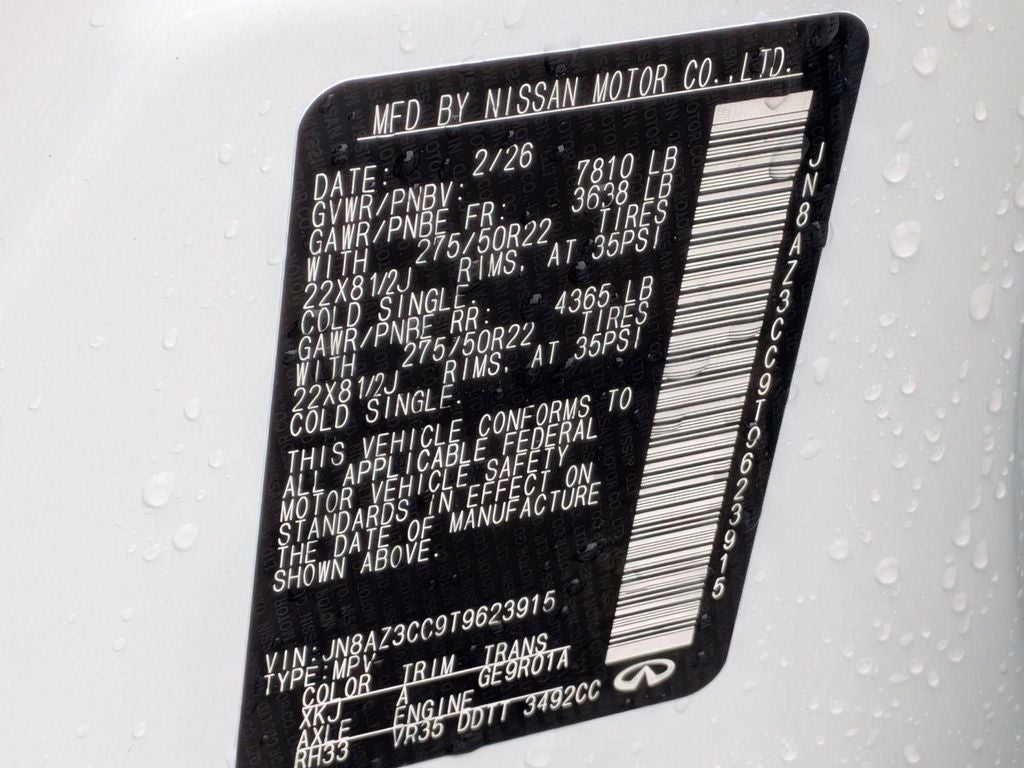 2026 INFINITI QX80 AUTOGRAPH