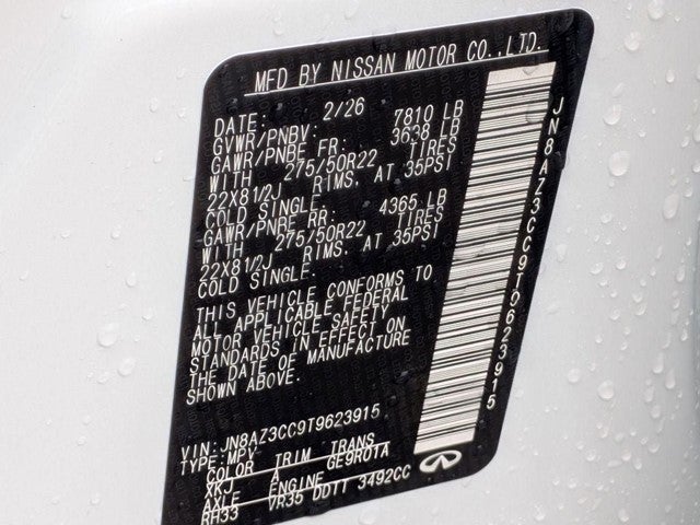 2026 INFINITI QX80 AUTOGRAPH