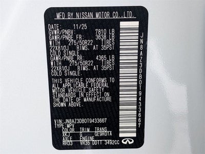 2026 INFINITI QX80 SPORT