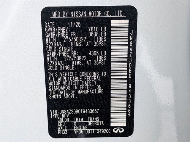 2026 INFINITI QX80 SPORT