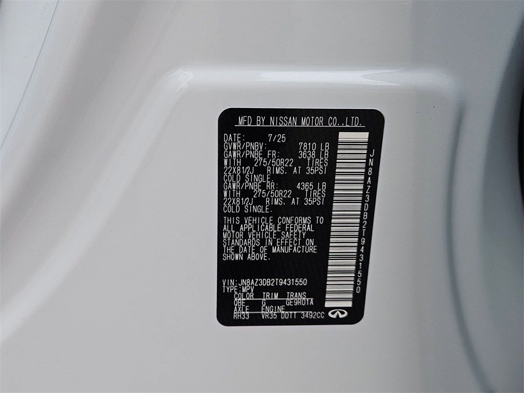 2026 INFINITI QX80 SPORT