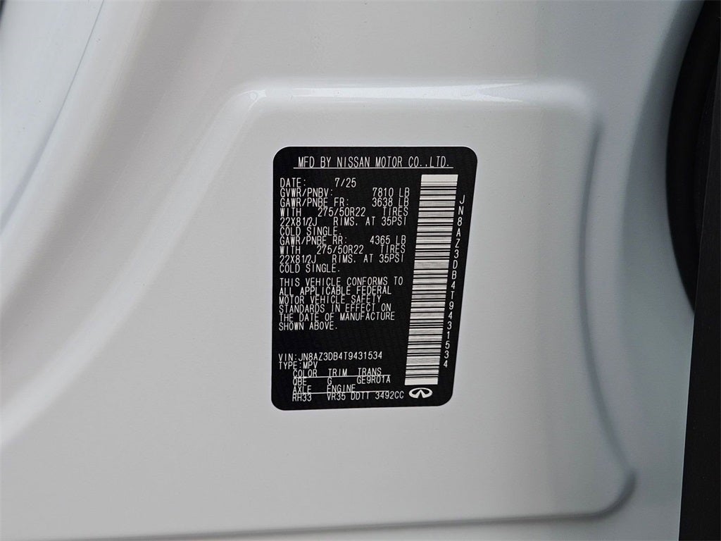 2026 INFINITI QX80 SPORT