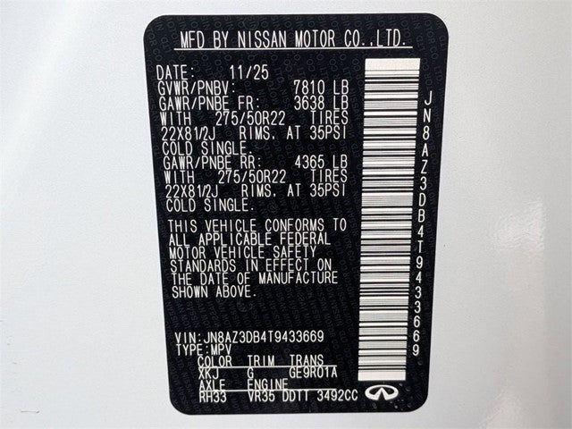 2026 INFINITI QX80 SPORT