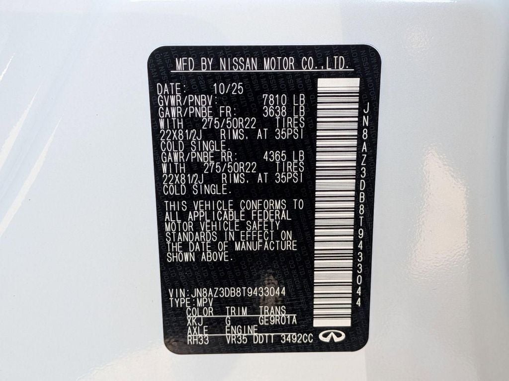 2026 INFINITI QX80 SPORT