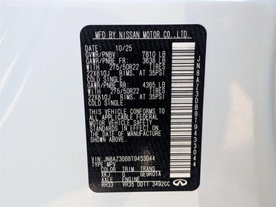 2026 INFINITI QX80 SPORT