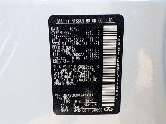 2026 INFINITI QX80 SPORT