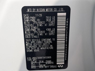 2026 INFINITI QX80 SPORT