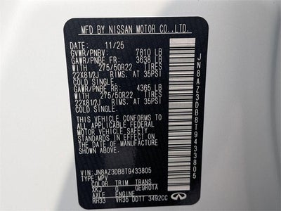 2026 INFINITI QX80 SPORT