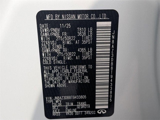 2026 INFINITI QX80 SPORT