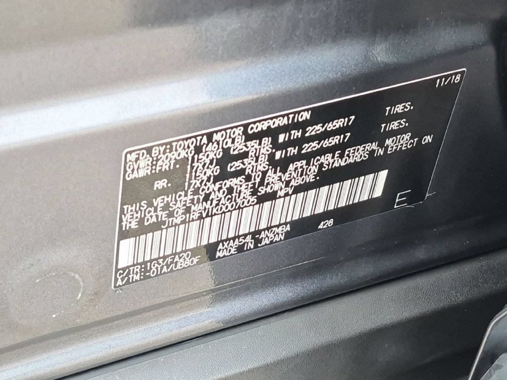 2019 Toyota RAV4 XLE