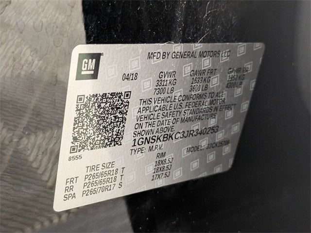 2018 Chevrolet Tahoe LT