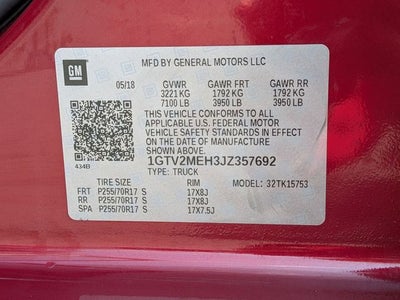 2018 GMC Sierra 1500 SLE