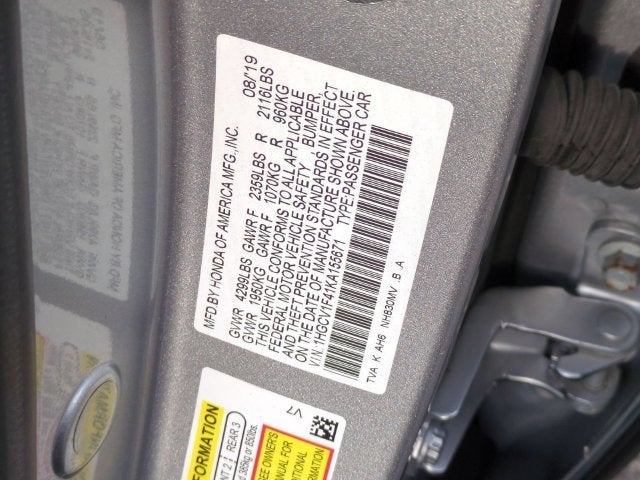 2019 Honda Accord EX