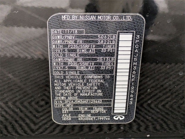 2019 INFINITI QX50 LUXE