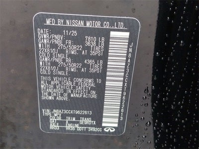 2026 INFINITI QX80 AUTOGRAPH