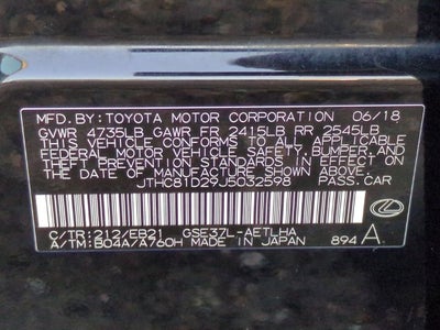 2018 Lexus IS 300