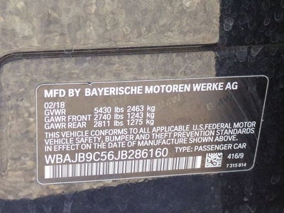2018 BMW 5 Series M550i xDrive
