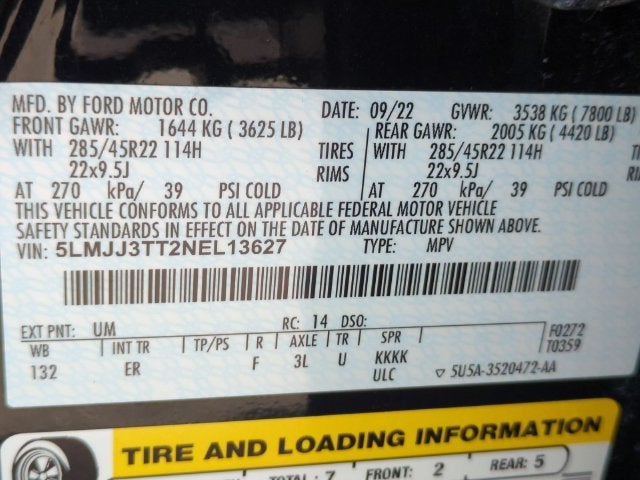 2022 Lincoln Navigator L Black Label