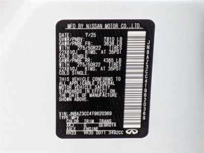 2026 INFINITI QX80 AUTOGRAPH