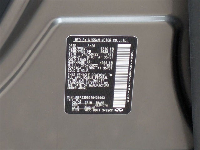 2026 INFINITI QX80 SPORT